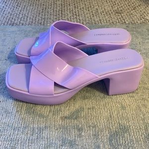 Jeffrey Campbell Bubblegum Platform Sandals (Size 9, Women US) Lavender
